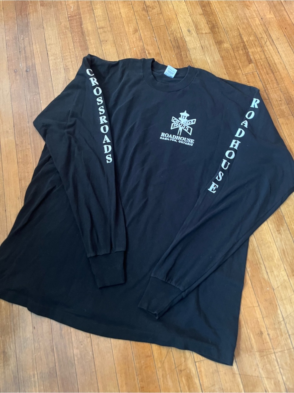 Vintage 90s Crossroads Roadhouse Hamilton Ontario Long Sleeve Shirt